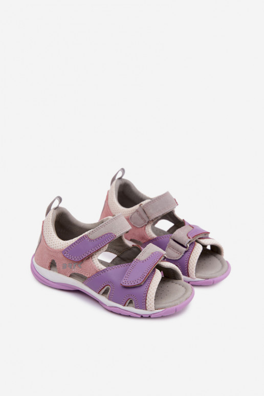 sandalen voor kinderen Leer Bartek 84413-85 Paars