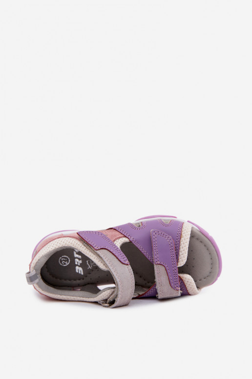 Bartek 84413-85 leren sandalen voor kinderen in paars