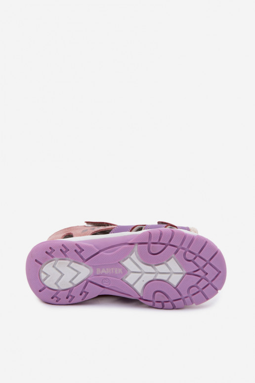 sandalen voor kinderen Leer Bartek 84413-85 Paars