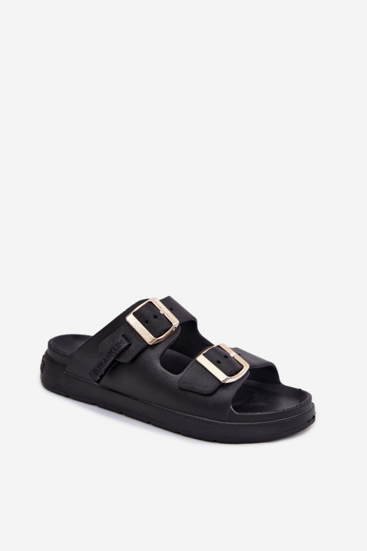 D.Franklin DFSH413001 lichte dames slippers in zwart