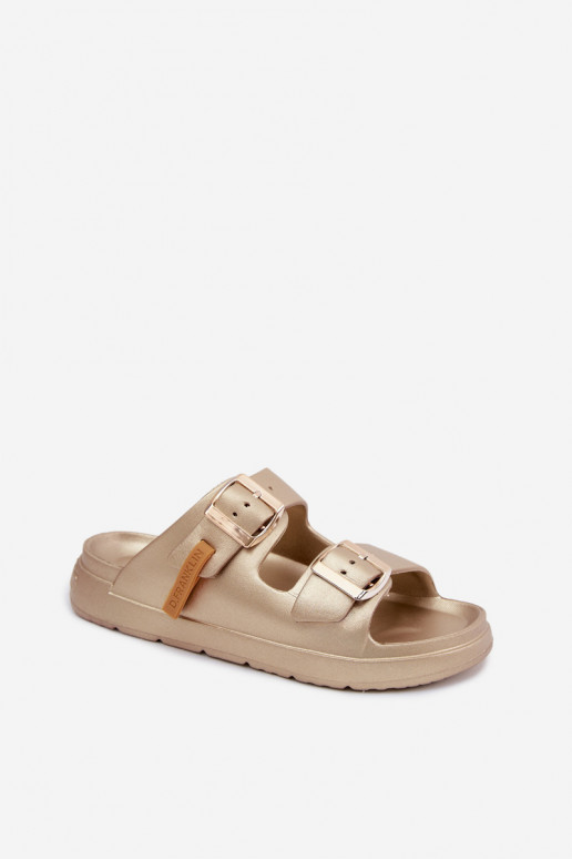 D.Franklin DFSH413002 lichte dames slippers in goud