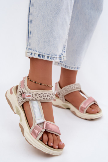 Dames leren sandalen D.Franklin DFSH406006 roze 2