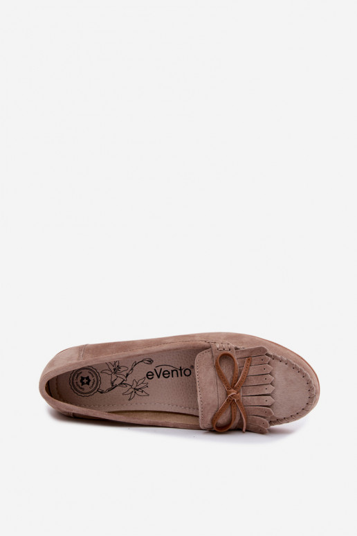 dames mocassinsOpturalnego van suèdeu beige Vantae