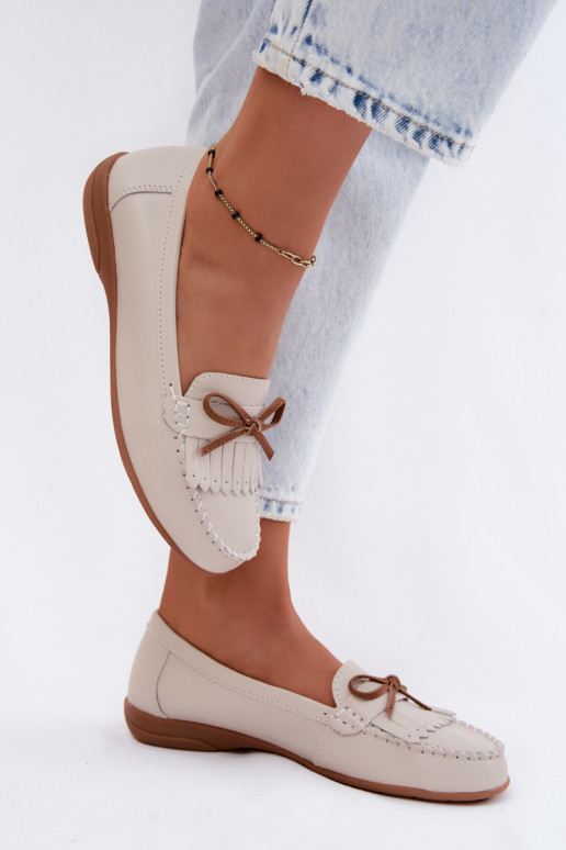 dames mocassinsOpturalnej Skóry beige Vantae
