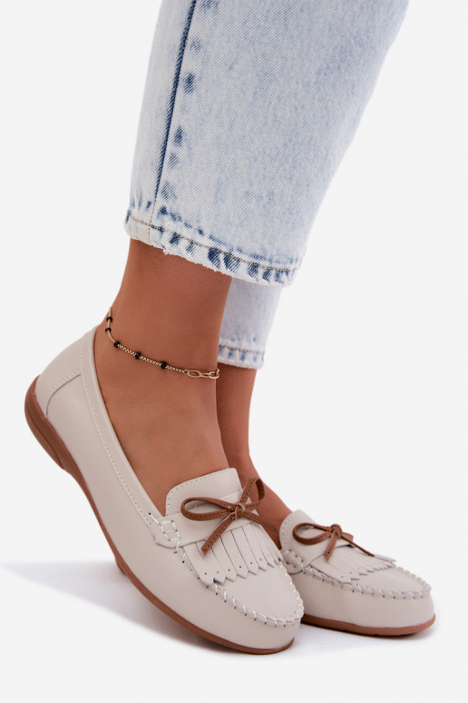 dames mocassinsOpturalnej Skóry beige Vantae