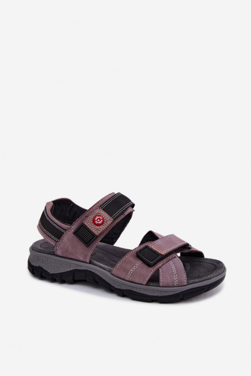 Dames sandalen van faux suede met plakkende sluitingen LaĮendoĮe Blingy
