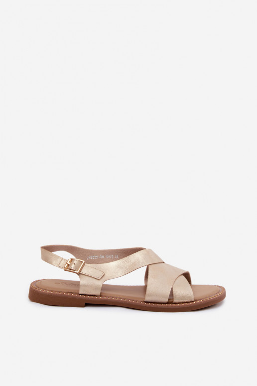 Sandalen voor dames gouden kleur Blinga