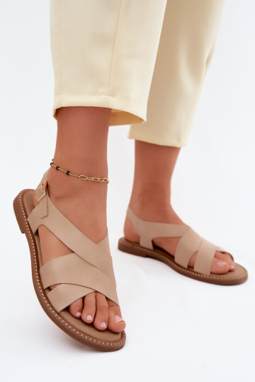 Sandalen voor dames beige Blinga 2