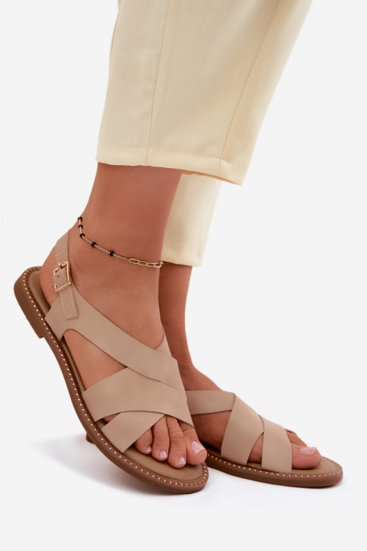 Sandalen voor dames beige Blinga