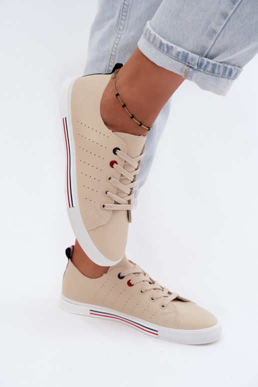 vrijetijdsschoenen Sneakers DamesImitacji Skóry beige Tulum