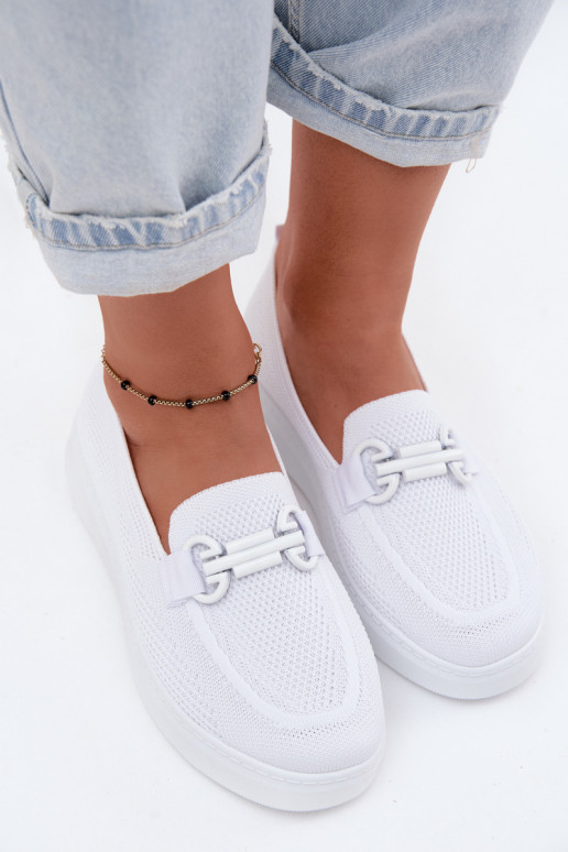 materiaal schoenen Dames met platform met ornamenten Initte kleur Freshy