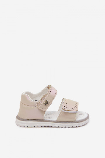 Kindersandalen in zandkleur Lemony 2
