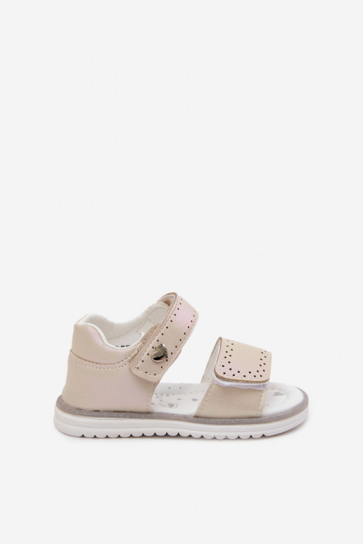 Kindersandalen voor kinderen beige Lemony