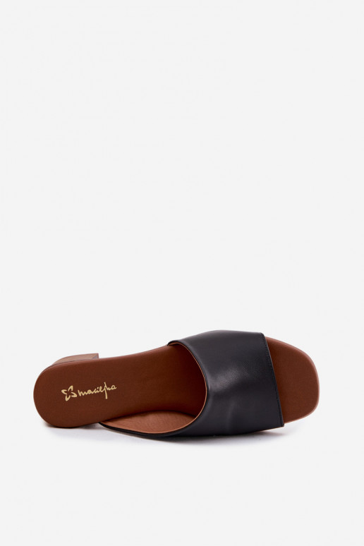 Leren pantoffels Dames met hakken Het heeftciejka E7395-01 zInart