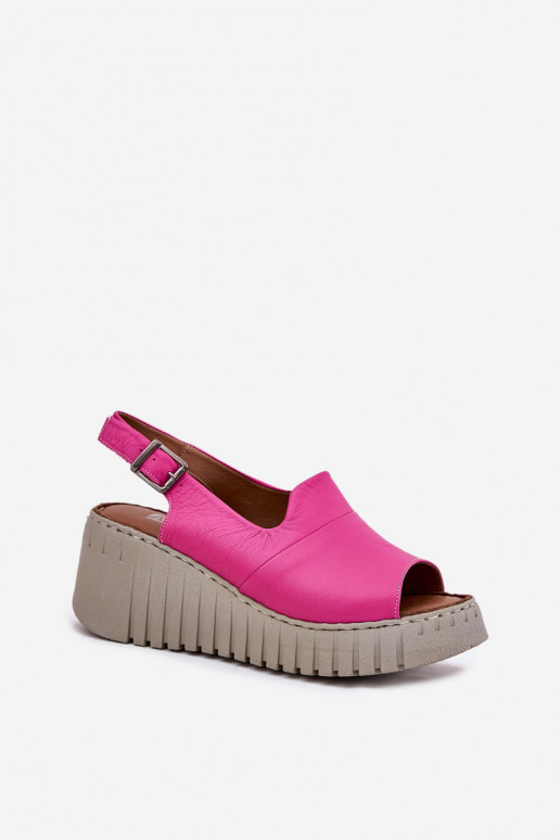 Dames sandalenOpturalnej Skóry met platform Artiker 54C0789 roze