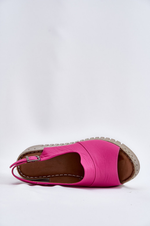 Dames sandalenOpturalnej Skóry met platform Artiker 54C0789 roze