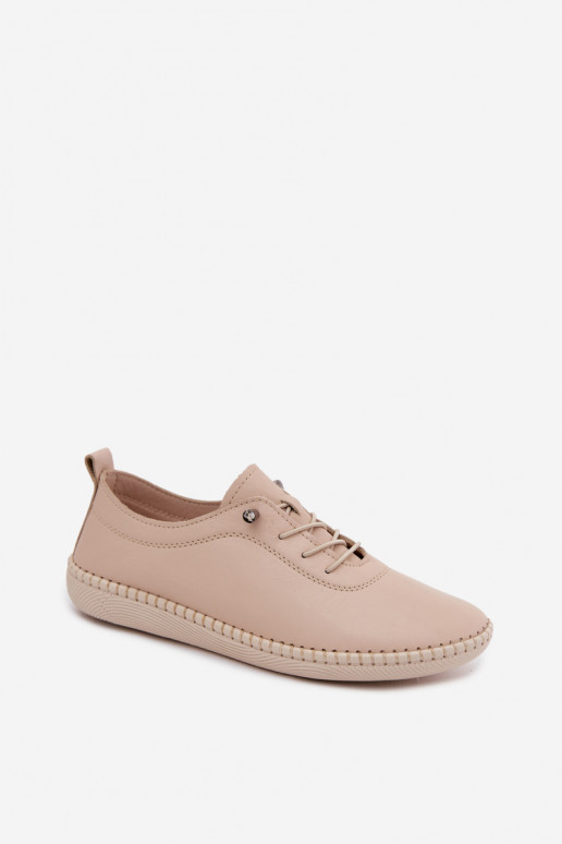 Leer schoenen Dames Artiker 58C3070 beige