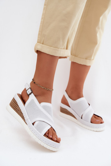 Dames sandalen met platform Echt leer Artiker 58C3145 Initte kleur 2