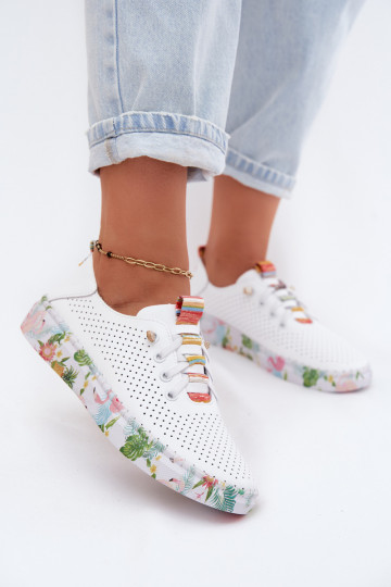 Leer schoenen Dames Op Met patroonj Platformie Artiker 58C0597 Initte kleur