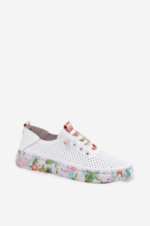 Leer schoenen Dames Op Met patroonj Platformie Artiker 58C0597 Initte kleur