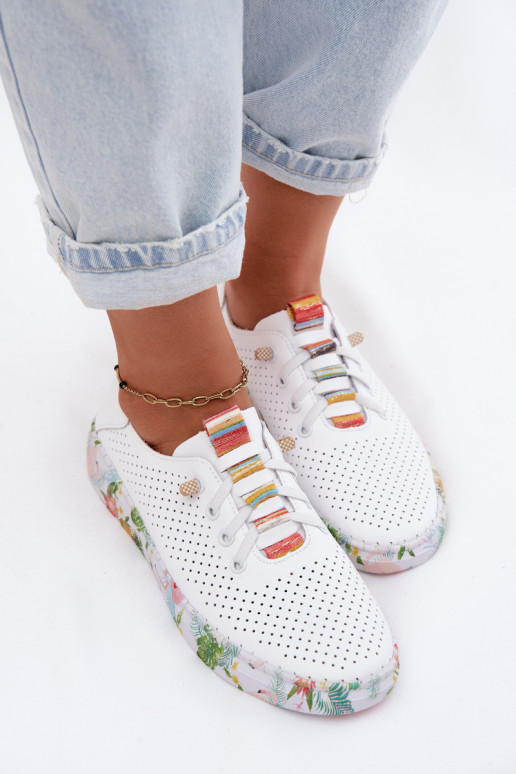 Leer schoenen Dames Op Met patroonj Platformie Artiker 58C0597 Initte kleur