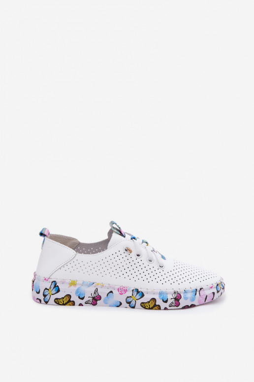 Leer schoenen Dames Op Met patroonj Platformie Artiker 58C0440 Initte kleur