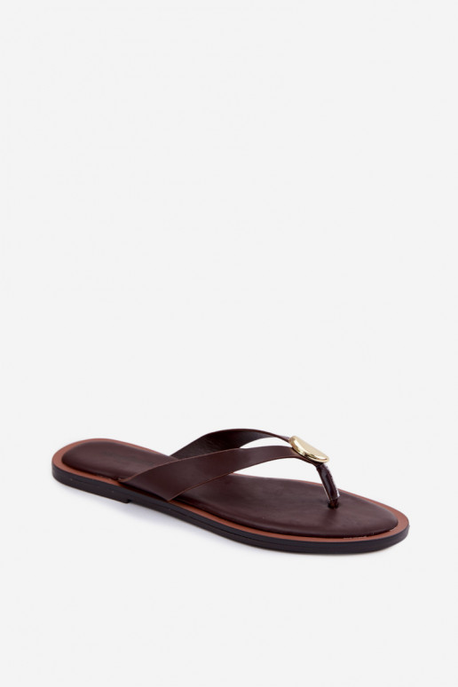gelijk aan Slippers Slippers Dames Ze gouden kleurm Detalem CzekoladoIne Tella