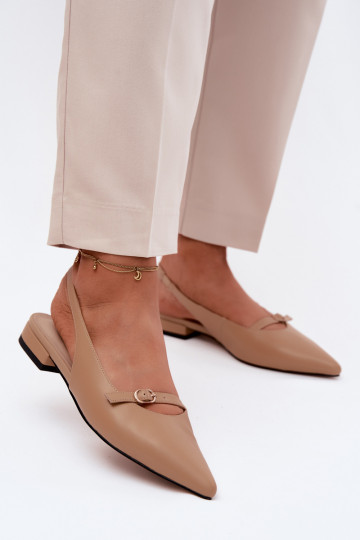 Dames sandalen met brede hakken Tai turiciejka K7449-04 zandkleur 2