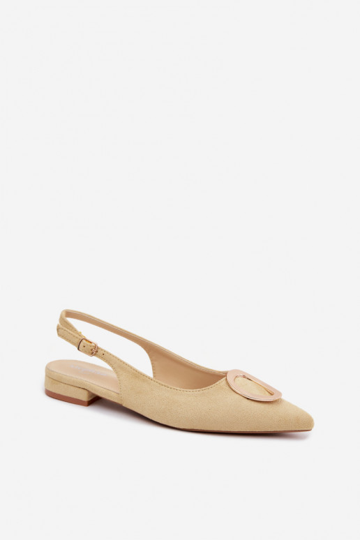 Dames sandalen met brede hak en ornamenten in gele kleur van Sparkle