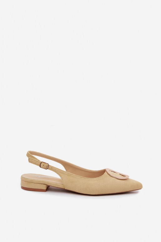 Dames sandalen met brede hak en ornamenten in gele kleur van Sparkle