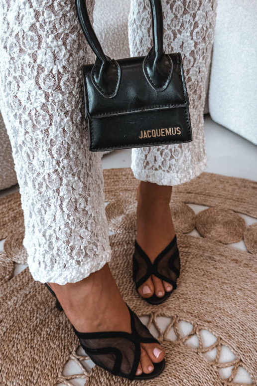 Starla zwarte hakslippers