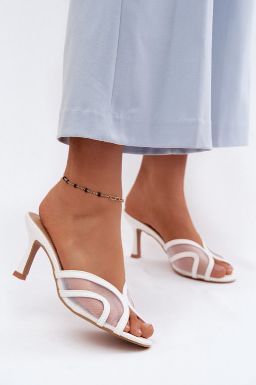 Starla witte hakslippers
