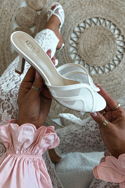 Starla witte hakslippers