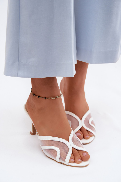 Starla witte hakslippers