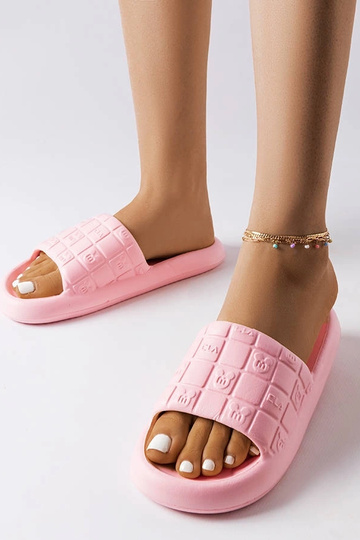 Roze zwembadslippers Janina