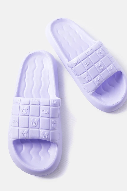 Paarse zwembadslippers Janina