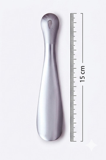 Corbby plastic schoenlepel grijs 15 cm
