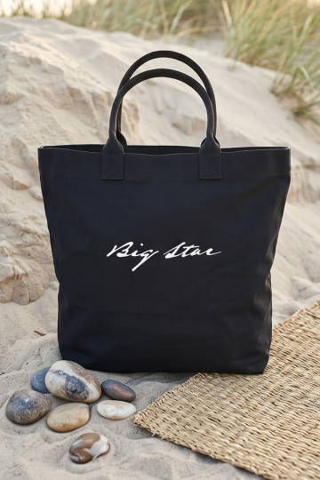 Stoffen handtas/shopper Big Star RR574239 zwart