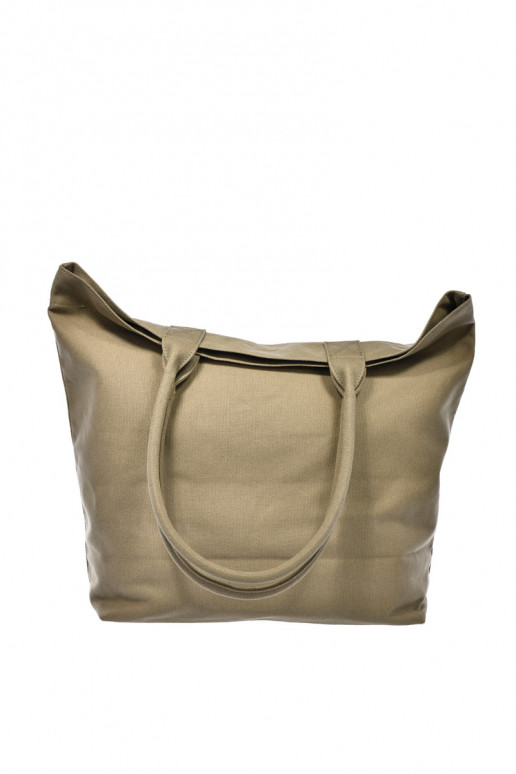 Stoffen handtas/shopper Big Star RR574235 donker zandkleurig