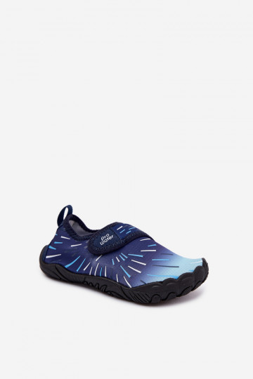 Donkerblauwe kinderschoenen met plakkende sluitingen PROINATER PRO-26-48-102K