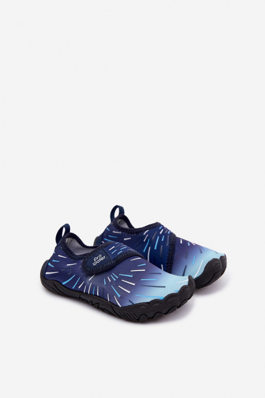 Donkerblauwe kinderschoenen met plakkende sluitingen PROINATER PRO-26-48-102K