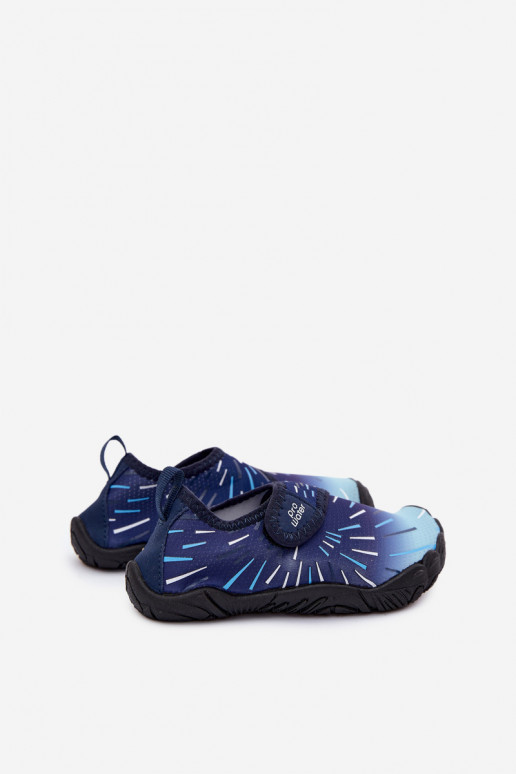 Donkerblauwe kinderschoenen met plakkende sluitingen PROINATER PRO-26-48-102K