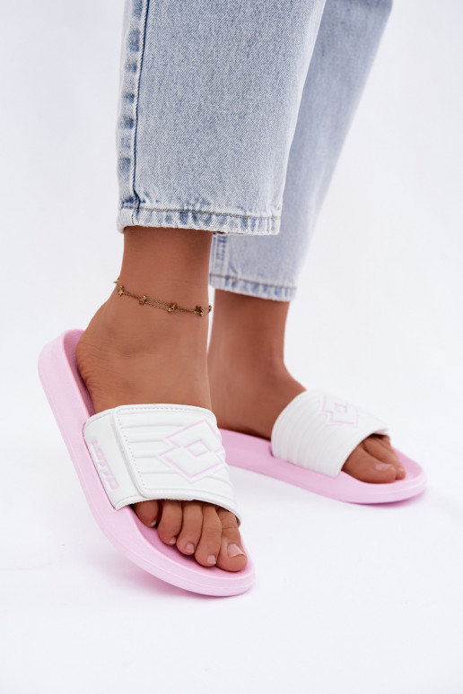 Roze-witte dames slippers LOTTO FLYDE 2400941U-4110
