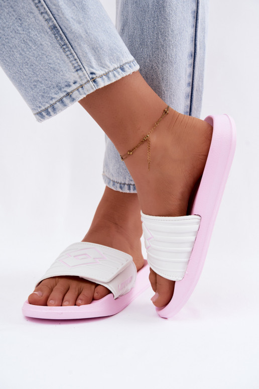 Roze-witte dames slippers LOTTO FLYDE 2400941U-4110
