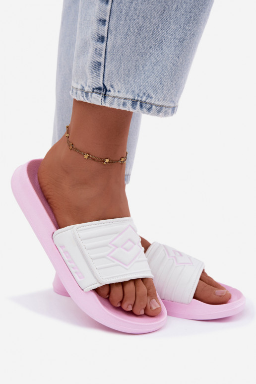 Roze-witte dames slippers LOTTO FLYDE 2400941U-4110