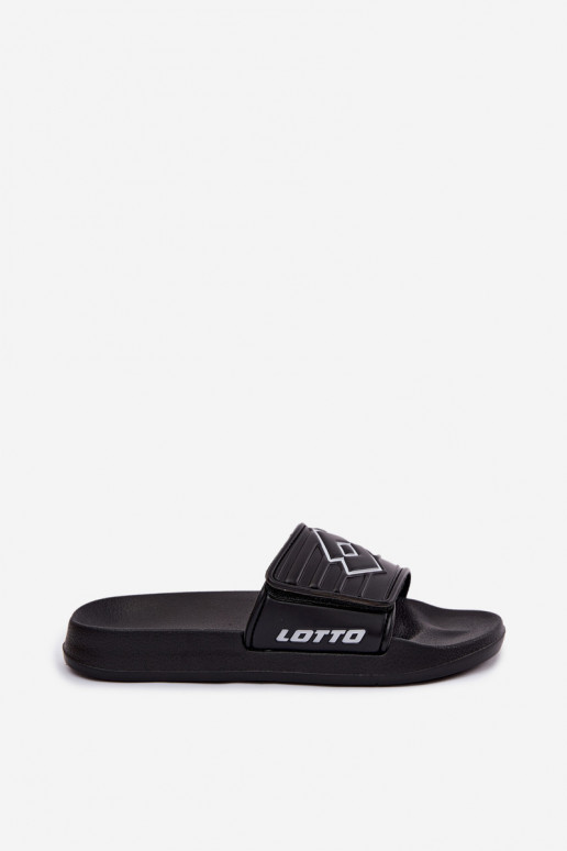 Zwarte unisex slippers LOTTO FLYDE 2400940U-1110