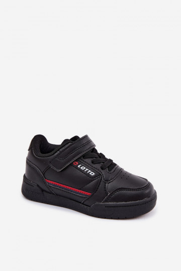 Zwarte kindersneakers met plakkende sluitingen LOTTO NANDU 2600310K