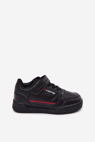 Zwarte kindersneakers met plakkende sluitingen LOTTO NANDU 2600310K 2