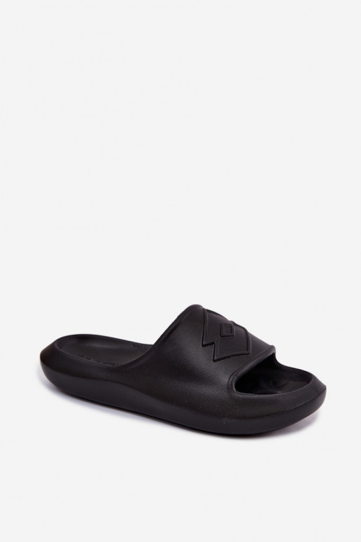 Dames lichte slippers LOTTO SLAY 2400471U zwarte kleur