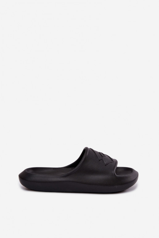 Dames lichte slippers LOTTO SLAY 2400471U zwarte kleur